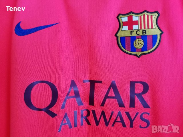 Barcelona Nike оригинална фланелка тениска Барселона 2014/2015 Away размер S , снимка 3 - Тениски - 36631517