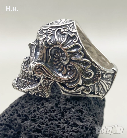 Масивен Сребърен пръстен, снимка 8 - Пръстени - 54117466