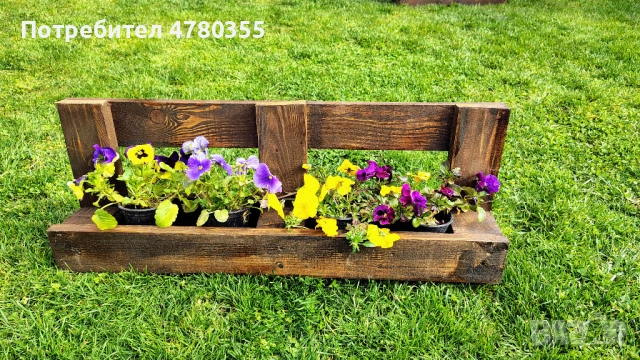 Дървени саксийници, снимка 9 - Саксии и кашпи - 54007129