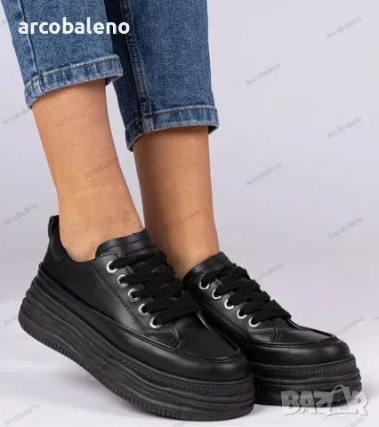 Дамски маратонки с висока подметка Selina, 4цвята , снимка 3 - Маратонки - 49425222