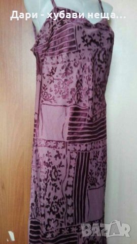 Дълга рокля в пепел от рози🍀❤M/L,L, XL❤🍀арт.4293