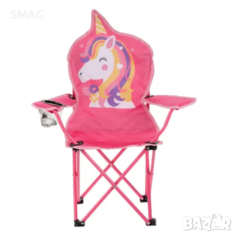 Детски сгъваем къмпинг стол с Еднорог с калъф 36x36x75см S_1221757