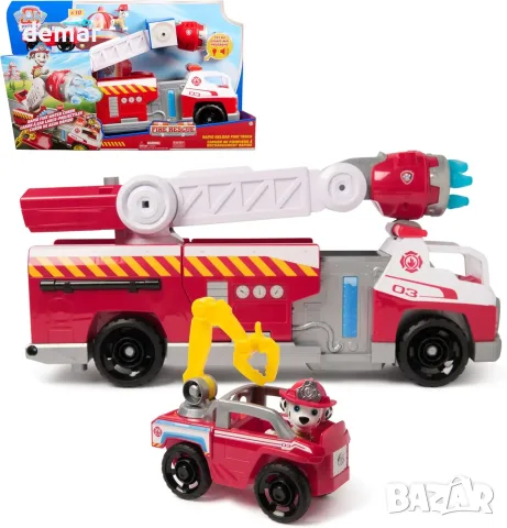 Пожарна кола Paw Patrol с Маршал, светлини и звуци