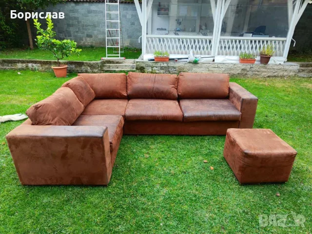 Ъглов диван 273х190см