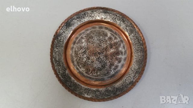 Медна чиния, снимка 1 - Антикварни и старинни предмети - 29806737