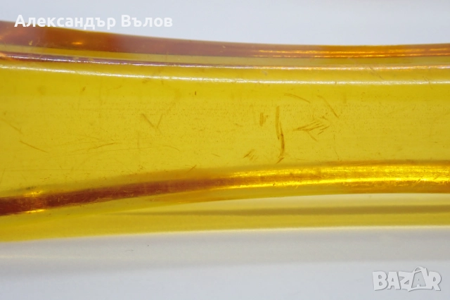 Стар Комплект от 5 бр Поставки за Прибори Луцит Сервиране Изискано Хранене , снимка 9 - Други ценни предмети - 52910888