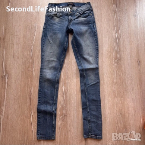 Дамски дънки Levis 524 Too Superlow, W26 L30, сини, тесни, размер 0
