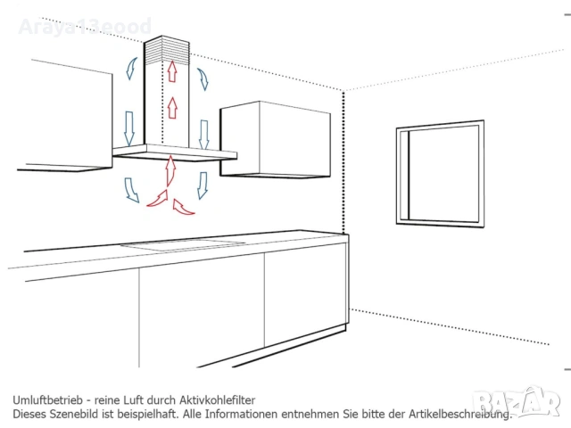 Абсорбатор за под шкаф Bosch DUL62FA21 Series 2, бял, снимка 8 - Абсорбатори - 53958203