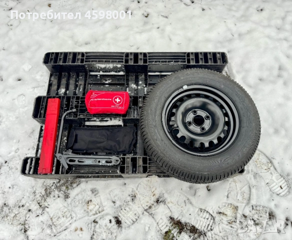 ЧИСТО НОВА Резервна гума+джанта 14цола 4x100+Авариен комплект за Opel,Chevrolet