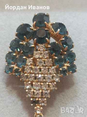 Старинна чешка брошка , снимка 3 - Други - 52809955