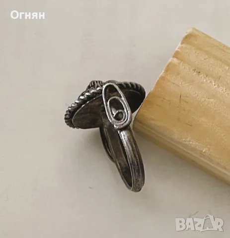 Стар сребърен пръстен, снимка 3 - Антикварни и старинни предмети - 50067076