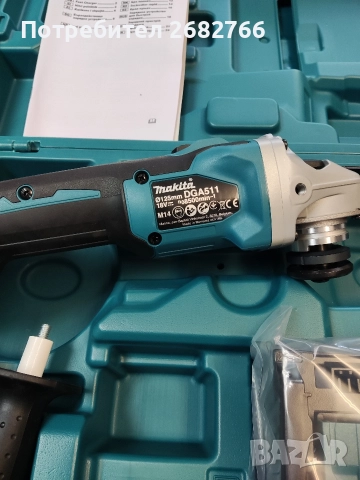 акумулаторен ъглошлайф makita dga511 rte, снимка 3 - Други инструменти - 52935931