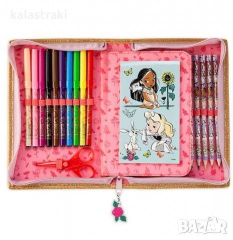 Прекрасен ученически несесер с Ариел, Елза и Анна, Принцесите, Бел, снимка 3 - Други - 29776270