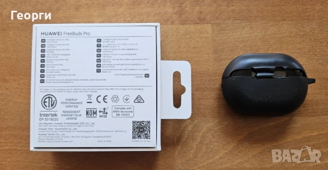 Huawei FreeBuds Pro (черен) – премиум TWS слушалки с шумопотискане, снимка 6 - Bluetooth слушалки - 51640556