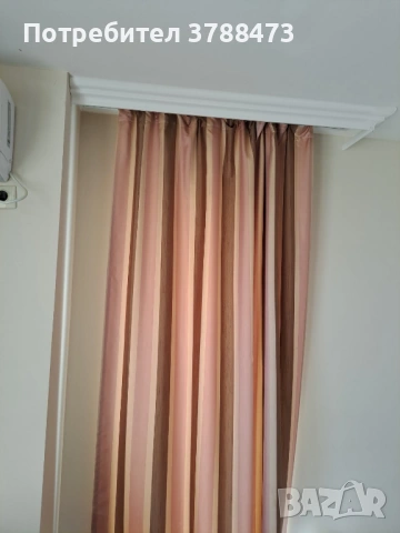 Луксозни хотелски завеси/пердета с прозрачно перде (комплект от 3 части)