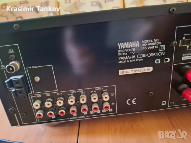 Усилвател Yamaha RX-496 RDS, снимка 4 - Ресийвъри, усилватели, смесителни пултове - 54167484