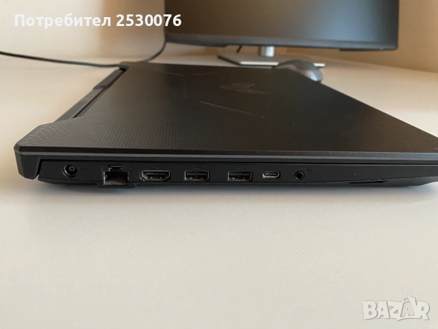 Asus TUF Gaming A15 / Ryzen 5 4600H / GTX 1650 / 512GB SSD – Перфектен, снимка 4 - Лаптопи за игри - 54063765