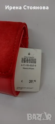 Дамски обувки на висок ток и чанта, червен велур., снимка 12 - Чанти - 49268528
