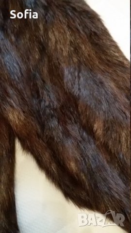 Естестен косъм Визон-нутрия дълго 122см палто, снимка 6 - Палта, манта - 30654858