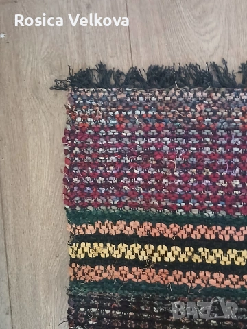 Ръчно тъкана вълнена черга , снимка 7 - Антикварни и старинни предмети - 54149631