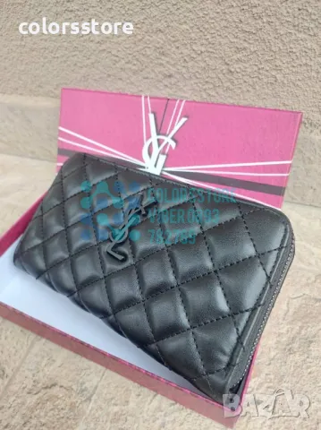 Черно портмоне YSLкод SG27M, снимка 3 - Портфейли, портмонета - 43955853