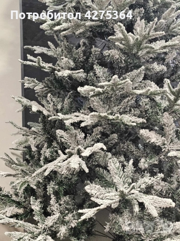 Изкуствена елха K r i n g Melbourne,  Цялата заснежена с метална стойка., снимка 8 - Декорация за дома - 52218918