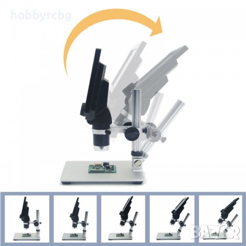 G1200 Дигитален микроскоп с голям 7-инчов дисплей и увеличение 1-1200x, снимка 6 - Друга електроника - 37085450