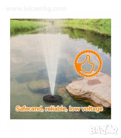 СОЛАРЕН КРЪГЪЛ ГРАДИНСКИ ФОНТАН ЗА ДЕКОРАЦИЯ НА ДОМА, ГРАДИНАТА - код 2877, снимка 12 - Градински мебели, декорация  - 33910890