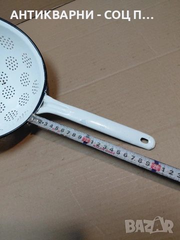 Соц Стар Емалиран Гевгир. НОМЕР 147., снимка 9 - Антикварни и старинни предмети - 54306683