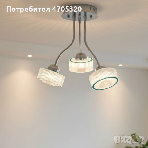 Стилен LED спот с 3 светлини, снимка 2 - Лампи за таван - 53057494