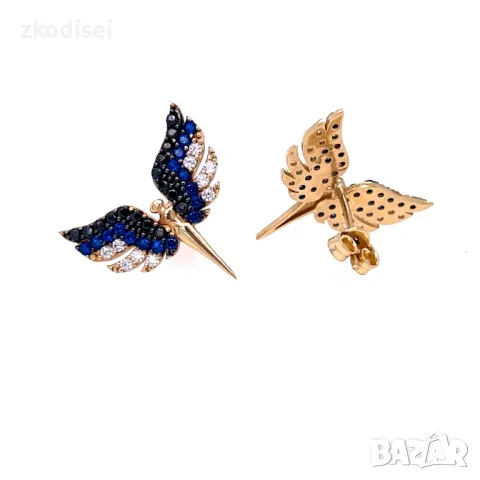 Златни обеци 2,54гр. 14кр. проба:585 модел:1139-5, снимка 2 - Обеци - 33664766