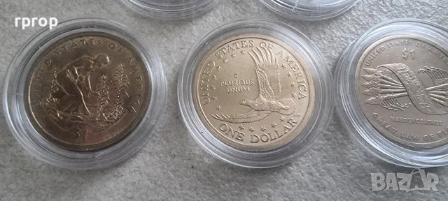Оригинални монети. САЩ. Един Американски долар .  5 бройки. 5 различни долара., снимка 7 - Нумизматика и бонистика - 41928053