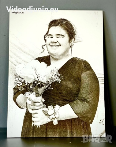 Гравирана снимка- картина, снимка 2 - Сувенири от дърво - 48218929