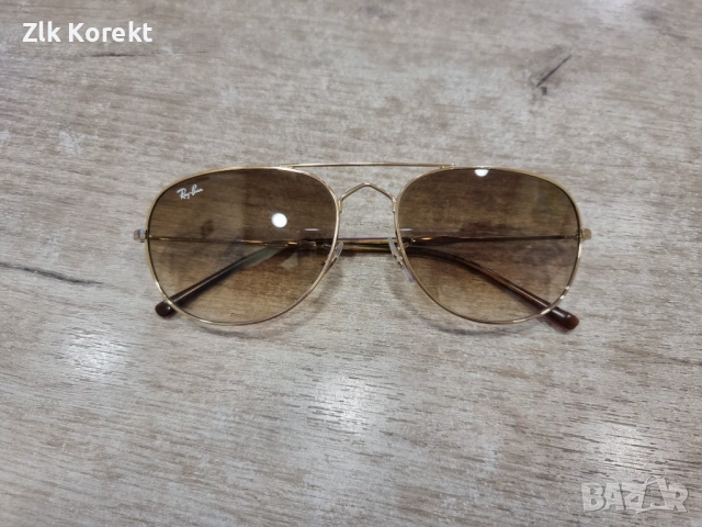 Слънчеви очила Rayban Gold, снимка 3 - Слънчеви и диоптрични очила - 54217855
