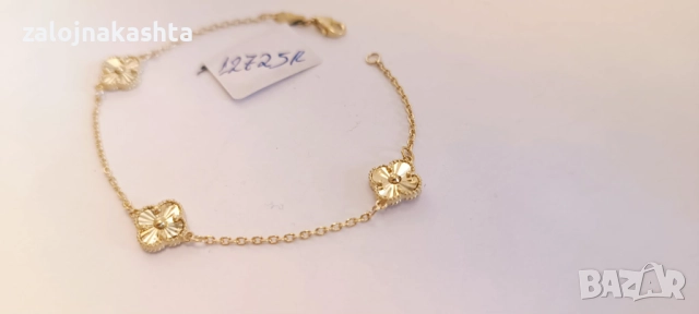 Нова-Златна гривна-3,59гр/14кр, снимка 3 - Гривни - 52719714