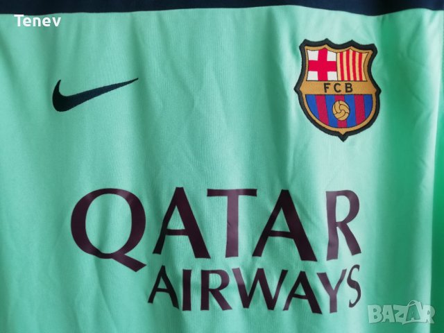 FC Barcelona Nike 2013/2014 оригинлен потник рядък модел размер L Барселона , снимка 3 - Тениски - 42139027