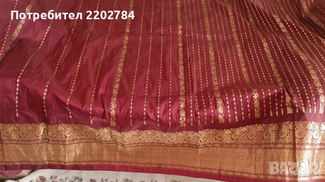 Индийски плат,сари, снимка 10 - Платове и дамаски - 42781918