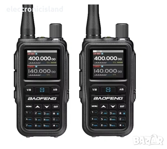 Комплект 2 броя радиостанции уоки токи BAOFENG UV-5R Mini