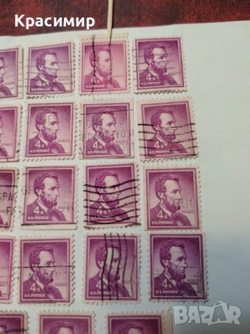 Винтидж ПОЩЕНСКИ марки САЩ , снимка 10 - Филателия - 53087781