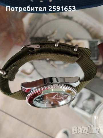 Часовник Хамилтон в зелен цвят, снимка 10 - Мъжки - 52031054