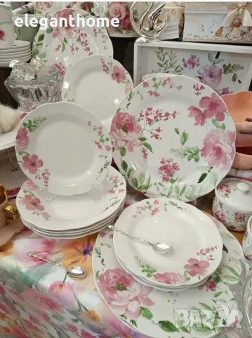 Порцеланов сервиз за хранене - 18 части