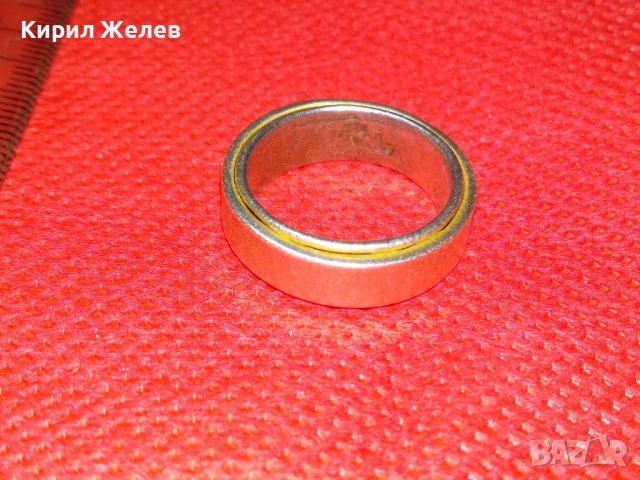 СТИЛЕН СРЕБЪРЕН ПРЪСТЕН ТИП ХАЛКА МАРКОВО СРЕБРО 925 ПРОБА РЪЧНА ИЗРАБОТКА 43797, снимка 7 - Пръстени - 44610530