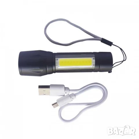 Мини акумулаторен LED фенер с zoom 1000 lm, снимка 3 - Аксесоари и консумативи - 55865288
