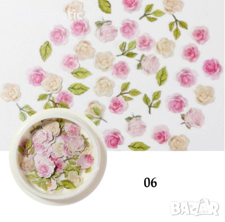 Красиви цветя за декорация - 6 варианта, снимка 8 - Продукти за маникюр - 30625400