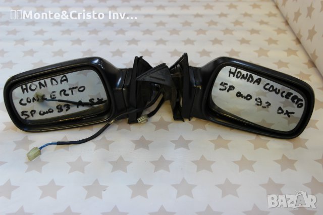 Ляво електрическо огледало Honda Concerto (1989-1995г.) Хонда Кончерто / 3 пина, снимка 1 - Части - 31228715