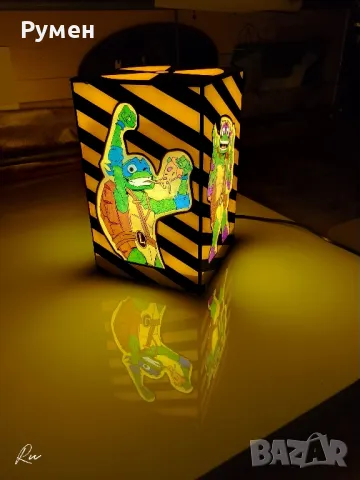 TMNT Лампа, снимка 6 - Настолни лампи - 48978807