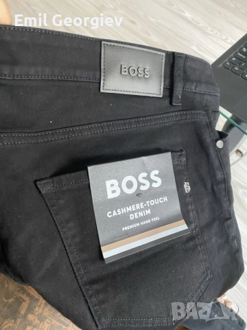 мъжки дънки Boss -cashmere-touch denim, снимка 3 - Дънки - 56096514