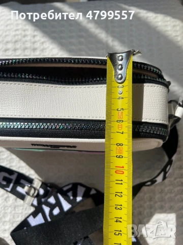 Дамска чанта Karl Lagerfeld Paris, снимка 3 - Чанти - 54223727