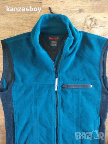 Marmot M Fleece Vest Blue Full Zip Windstopper - страхотен дамски елек С - размер, снимка 8 - Елеци - 42553639