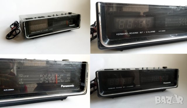 Ретро часовник панасоник радио 1981, снимка 2 - Антикварни и старинни предмети - 37208712